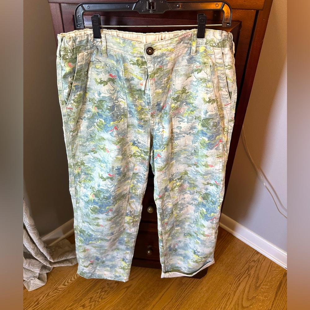 Pilcro "the Roamer" in watercolor pattern, size 31.